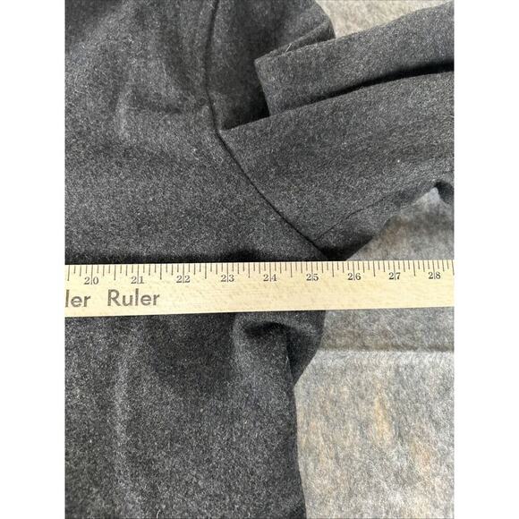 Old Navy Wool Blend Double Breasted Pea Coat Womens Sz XL Fully Lined Charcoal - Picture 4 of 16
